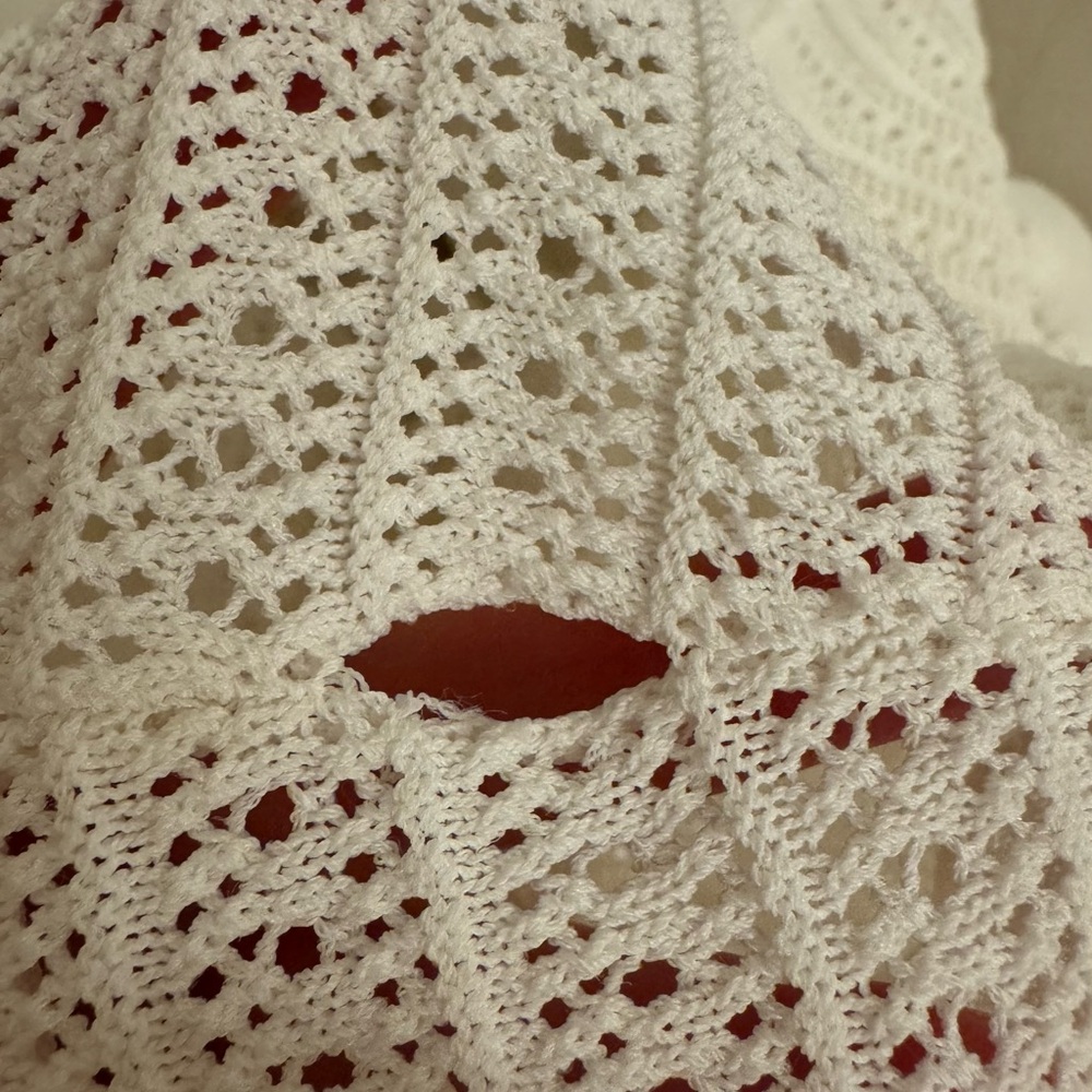 Reiss Cream Textured Knit Top - Picture 5 of 5